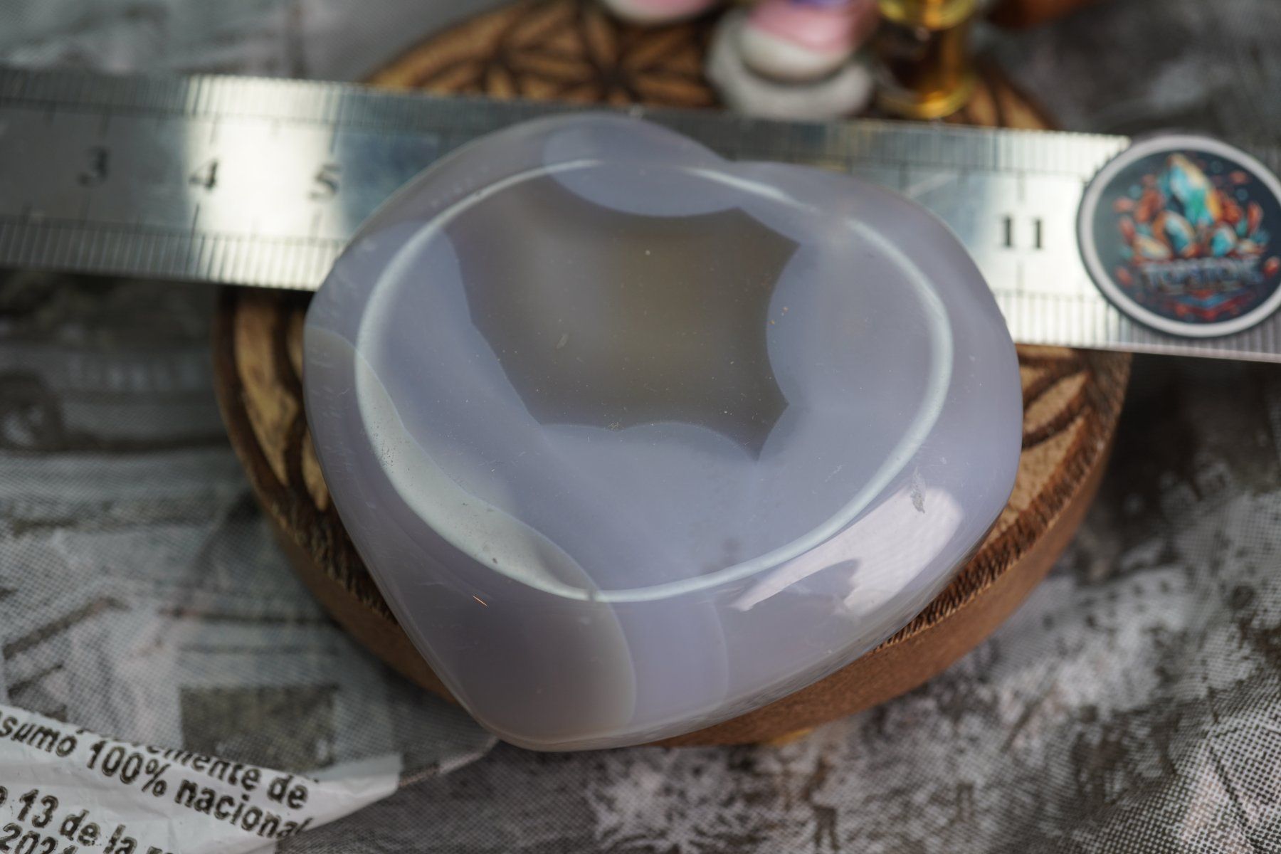 Minerali & Pietre curative: Chalcedon  Grosse Herz  60mm    ab  1.- – Nuovo e nell'imballaggio originale da Eschenbach SG venduto da topstone 4