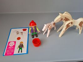Playmobil Figur 7 Kind mit Fohlen 4571, vintage