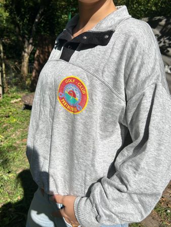 Grauer Vintage-Sweatshirt 