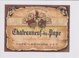 Etikette für Wein - Châteauneuf-du-Pape /bd