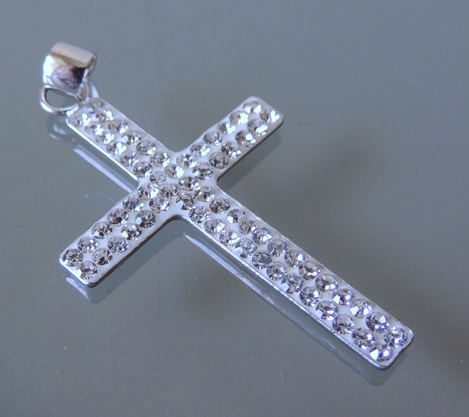 Ciondoli: Silber 925 Kreuz Anhänger 38 mm – Usato da Waldenburg venduto da schaller707