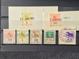 Alte Briefmarken Sammlung Kanton Bern, Top Zustand!