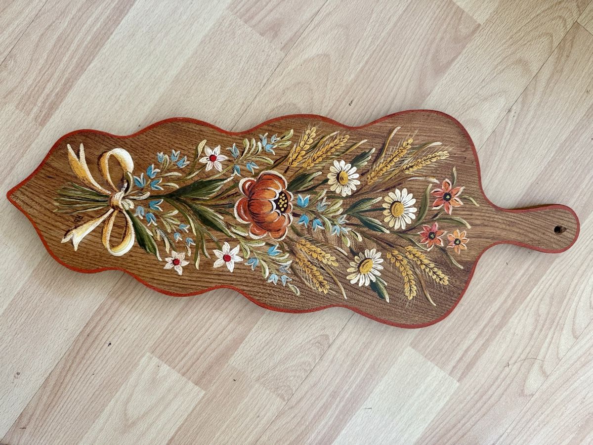 Articoli in legno: Brett mit Bauernmalerei – Difettoso da Zug venduto da Malibu117