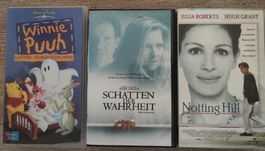 3 VHS Video Kassetten