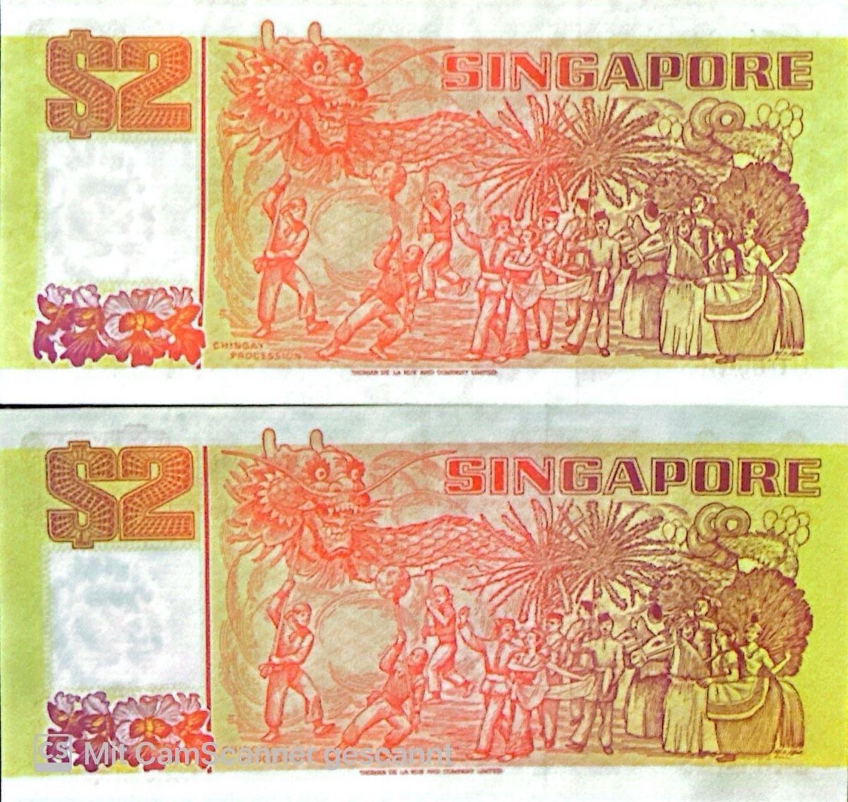 Banconote: 2 seltene Singapur 2 Dollar Noten 1989 – Nuovo (secondo la descrizione) da Madiswil venduto da Bilranis1071 1