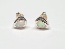 Ohrstecker 925 Silber mit Opal