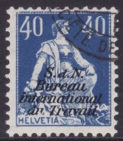 Dienstmarke BIT SBK-Nr. 7 (Helvetia 1923) gestempelt