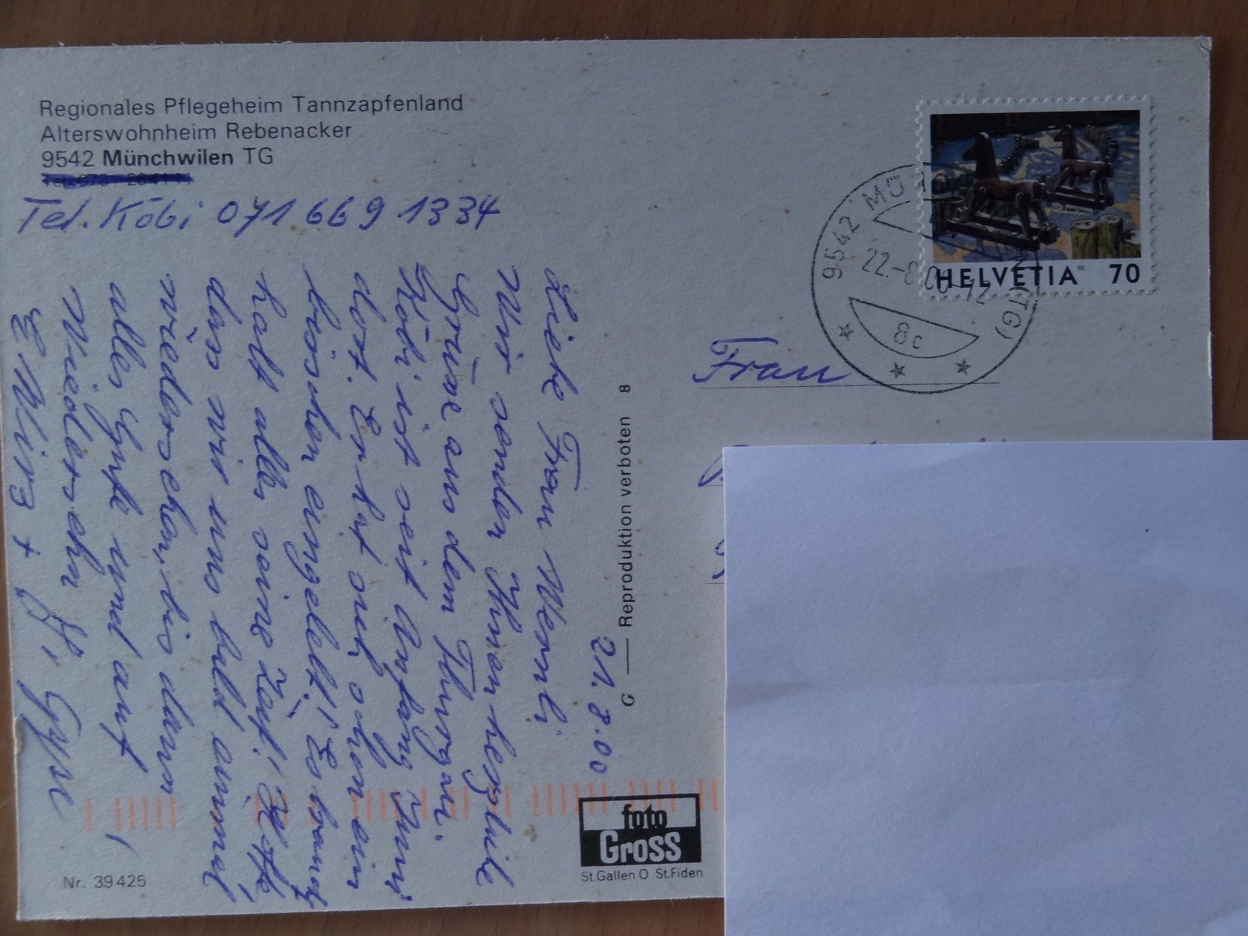 Cartoline postali: Münchwilen - TG - 2000 – Usato da St Léonard venduto da Riglin 1