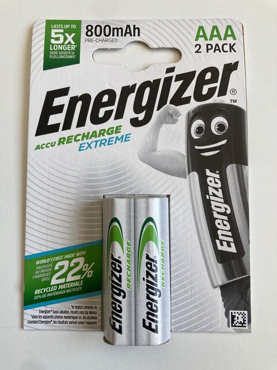 16 X Energizer Rechargeable AAA Batteries Accu Recharge