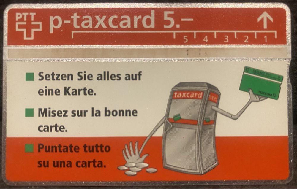 Cartes de téléphone: P-taxcard – D'occasion à Lausanne par babacard10