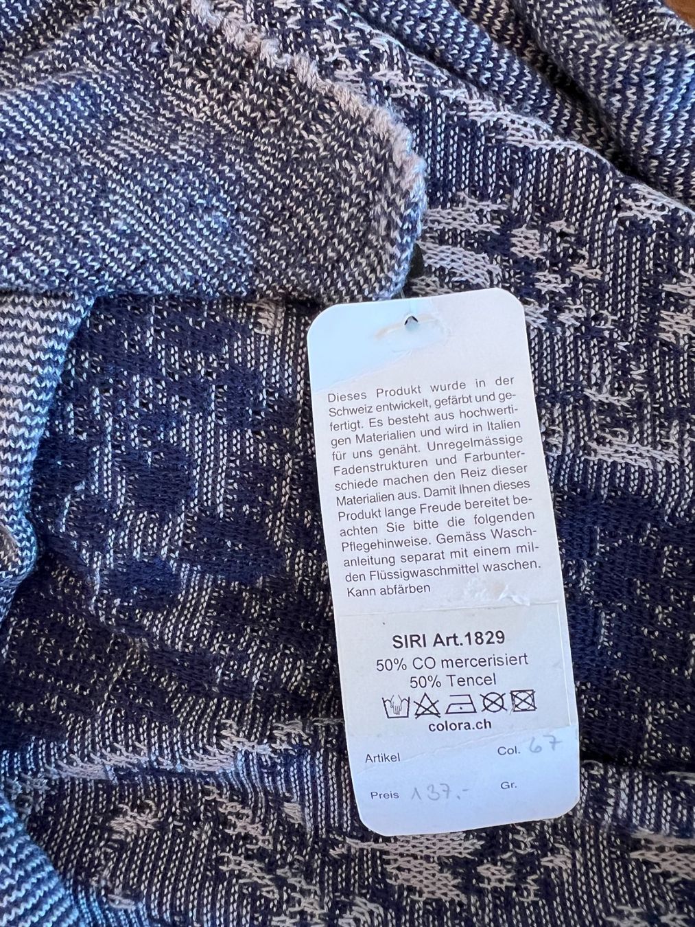 Colora Foulard & Sciarpe: Colora Schal, Dunkelblau/Grau, NEU – Nuovo e nell'imballaggio originale da Worb venduto da farben20zauber 2