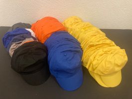 Restposten Caps, gemischte Farben, 100 Stück