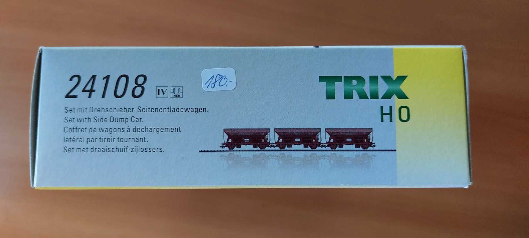 Trix Modellini di ferrovie: TRIX 24108 - Drehschieber-Seitenentladewagen mit Echtkohle! – Nuovo e nell'imballaggio originale da Rotkreuz venduto da MOBAHN-1zu87 6