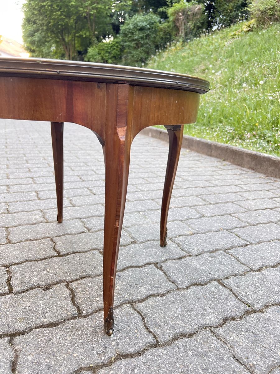Tavoli: Ancienne Table guéridon XXe siècle, plateau marbre – Usato da Bernex venduto da 2ziemement 4