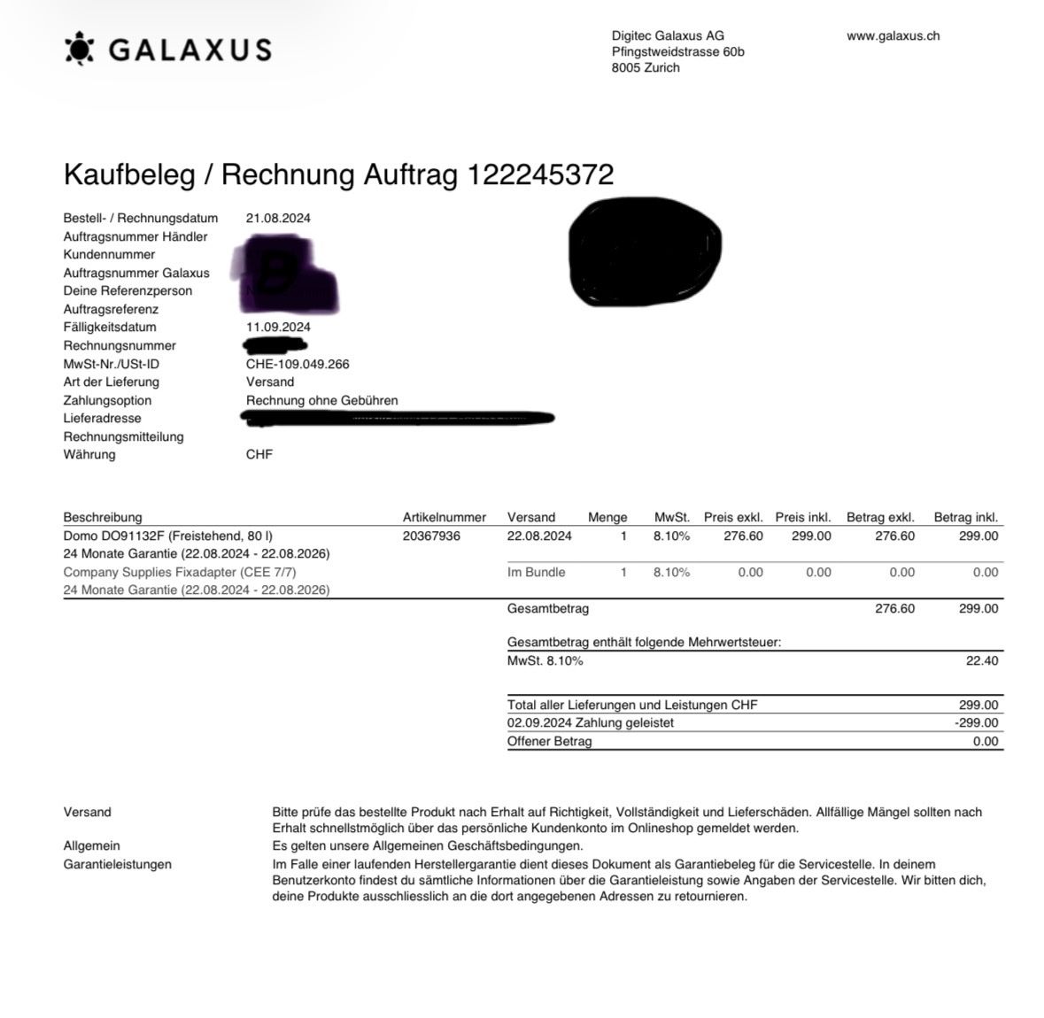 Congelatori: DOMO Gefrierschrank schwarz – Usato da Duggingen venduto da nad_mjl5 3