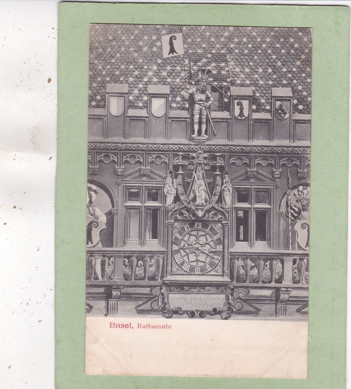 Cartoline postali: Basel Rathausuhr – Usato da Herisau venduto da Lisegrat2008