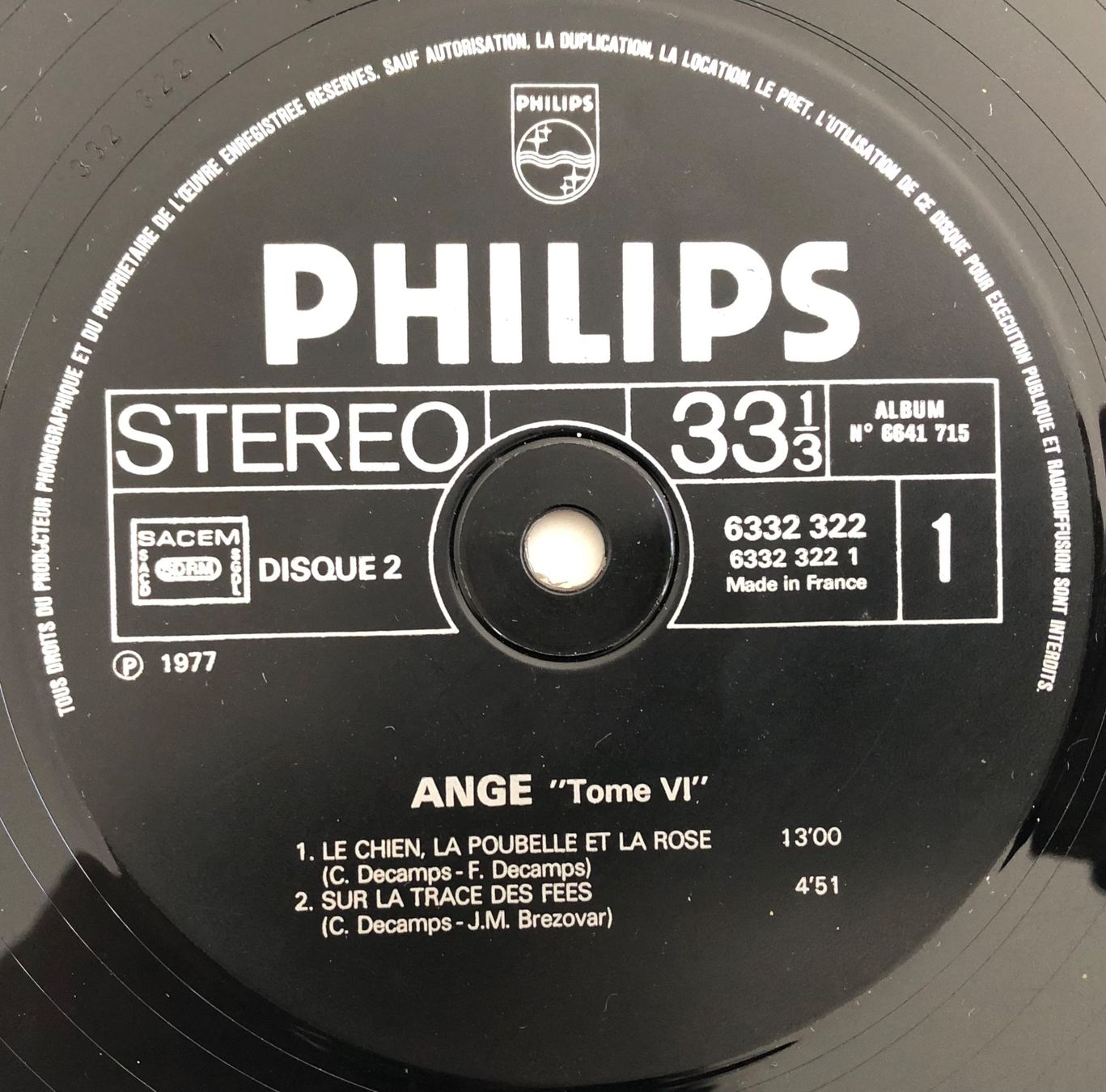 Dischi in vinile: ANGE - TOME VI – Usato da Poliez-Pittet venduto da Newtown-Records 3