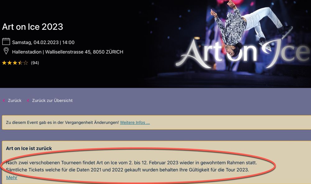 Art on Ice 2023 Kaufen auf Ricardo