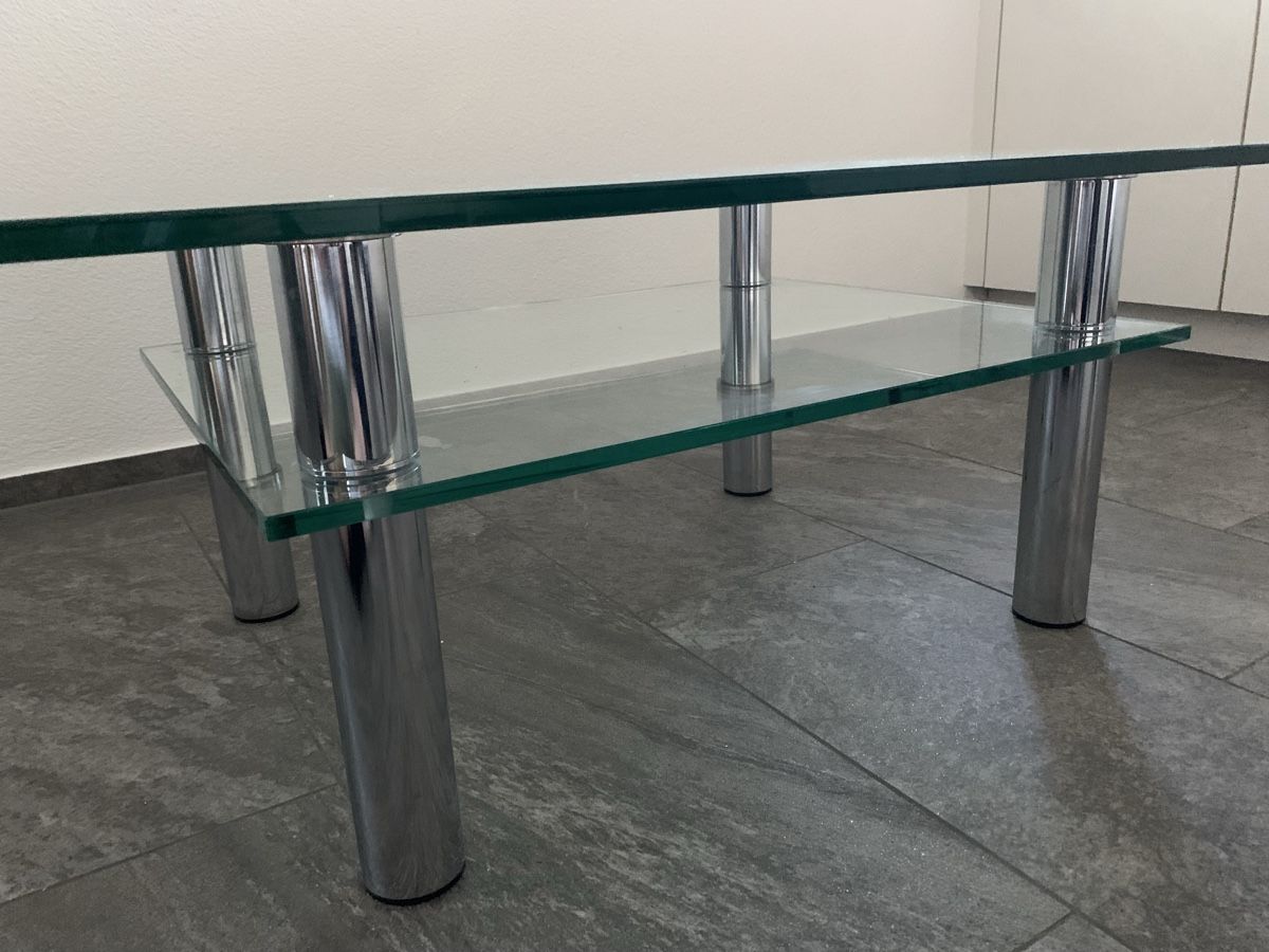 Tische: Alter Glastisch  – Gebraucht aus Esslingen von Gargamel011 3