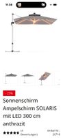 Sonnenschirm mit LED Beleuchtung gekauft 03.2026