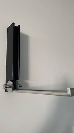 Garderobe-Wandhaken schwarz einklappbar