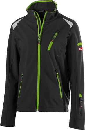 FORTIS Kinder Jacke 24, schwarz / limegreen, Grösse 98-104