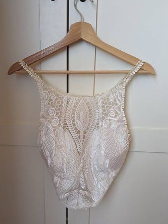 Hochzeit Crop Top Brauttop 38/40