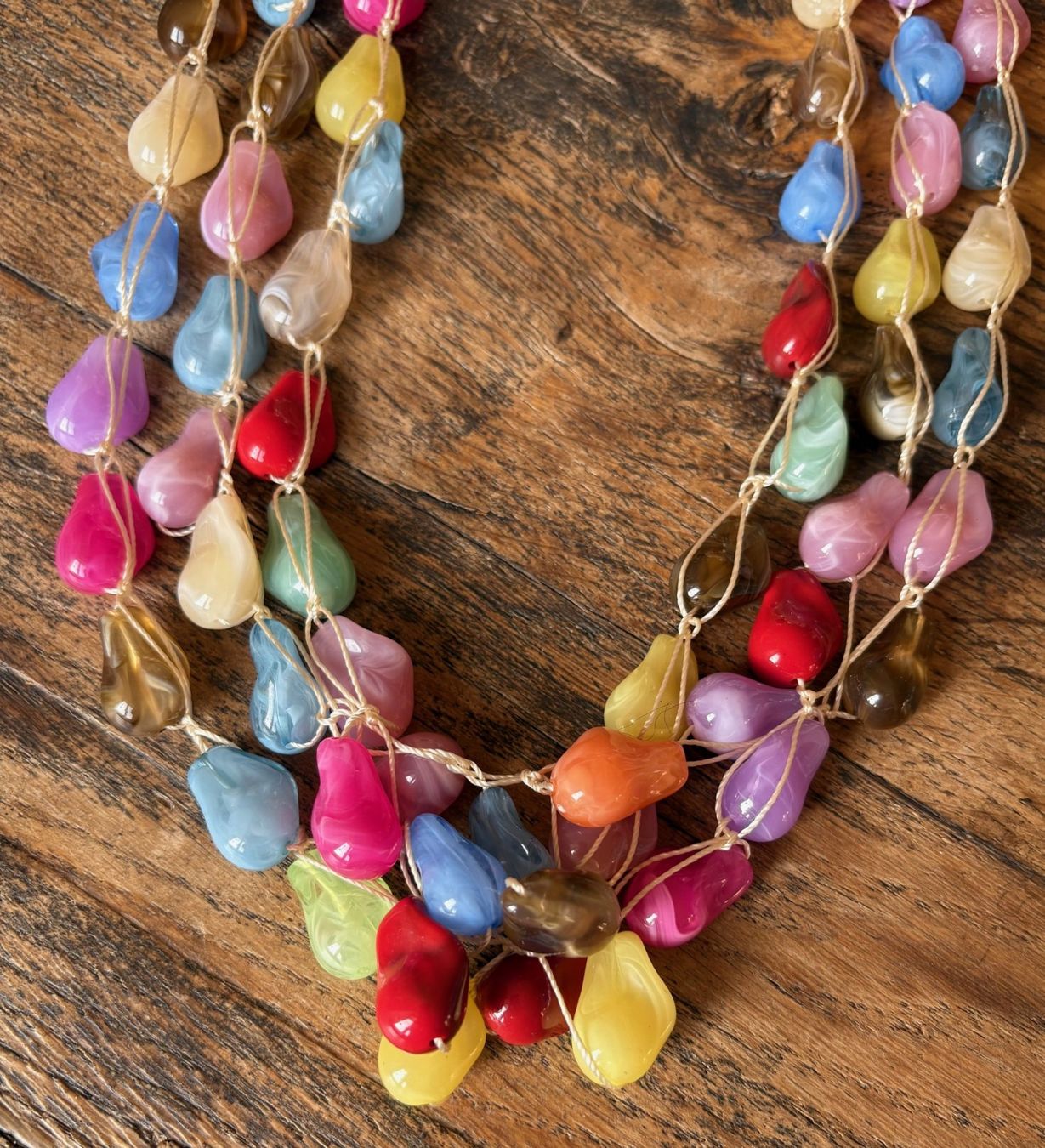 Catenine: Collier avec gouttes de couleurs – Nuovo e nell'imballaggio originale da Locarno venduto da DBSiesta 2