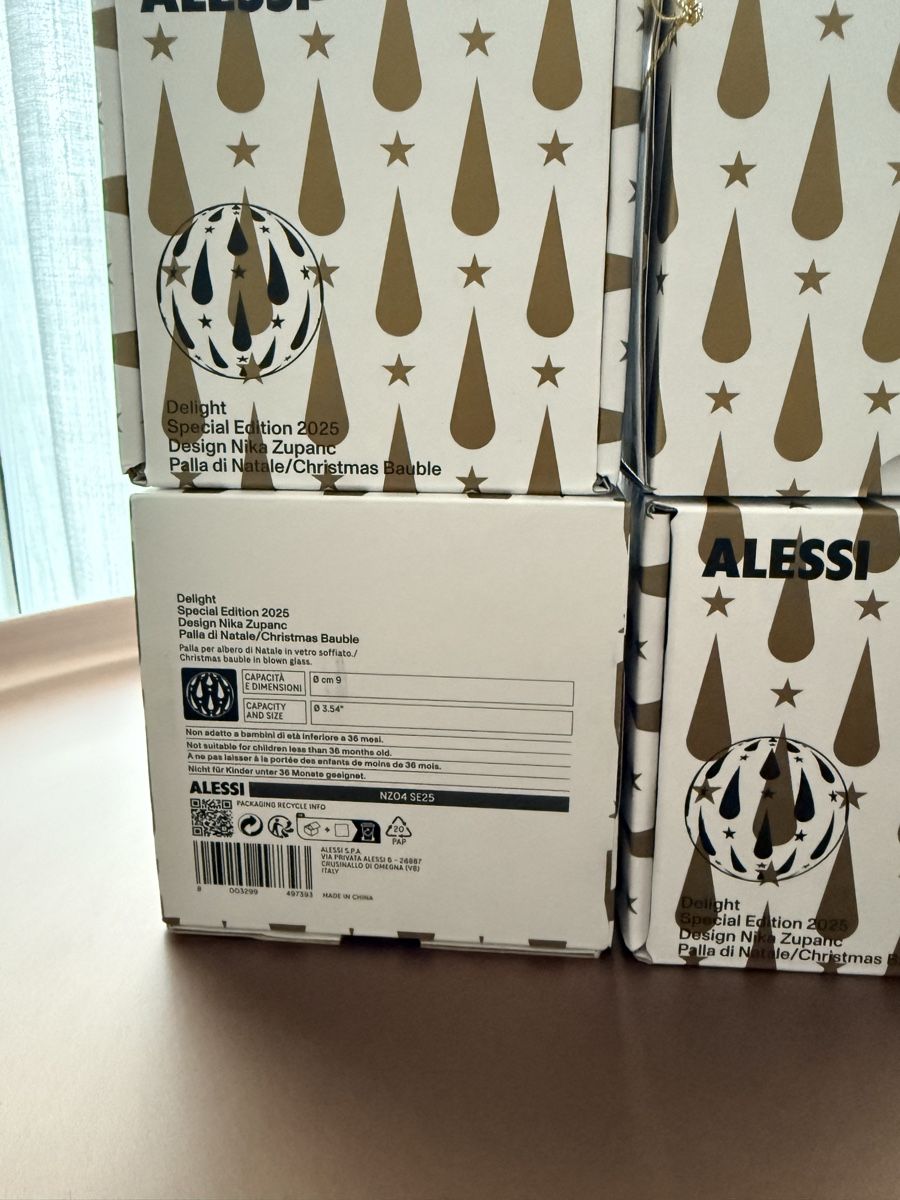 Alessi Tutte le decorazioni: Alessi Weihnachtskugel Delight 2025, Special Edition – Nuovo e nell'imballaggio originale da Zürich venduto da MyWardrobe 2