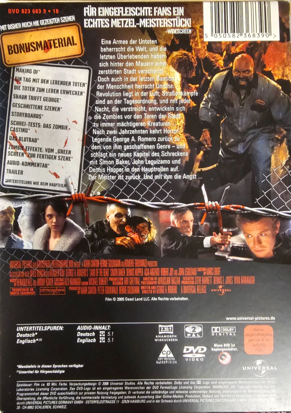 Tutti i DVDs: Land of the dead – Usato da Wahlen b. Laufen venduto da Cg10 1