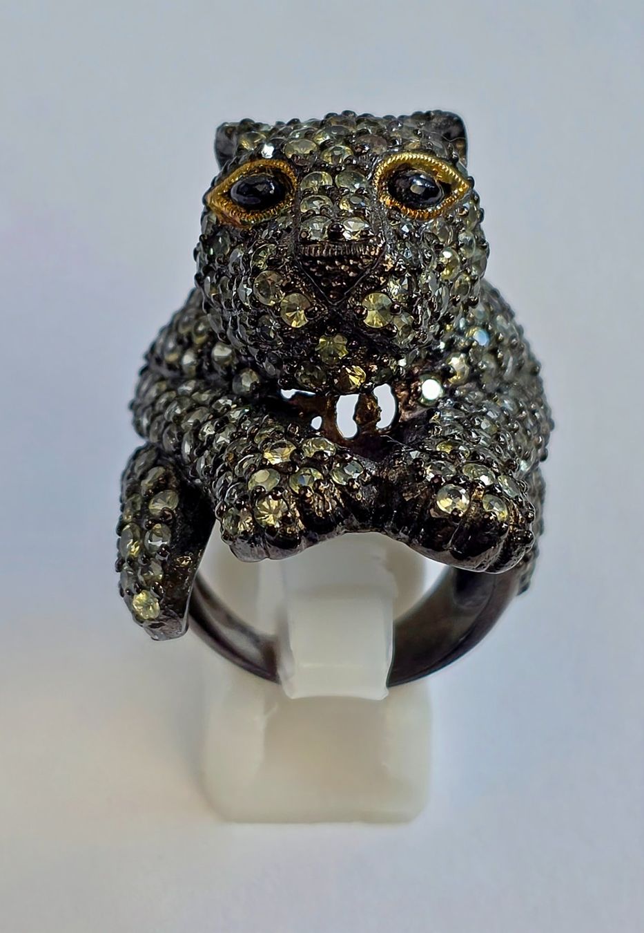 Ringe: Ring Panther hellblauen Edelsteinen Grösse 57 – Neu (gemäss Beschreibung) aus Zürich von Bieter04 5