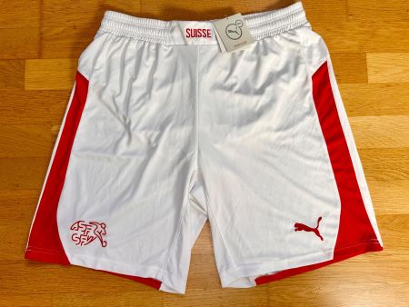 NEU SCHWEIZ Fussball Nati Trikot Shorts Hose Puma L Herren