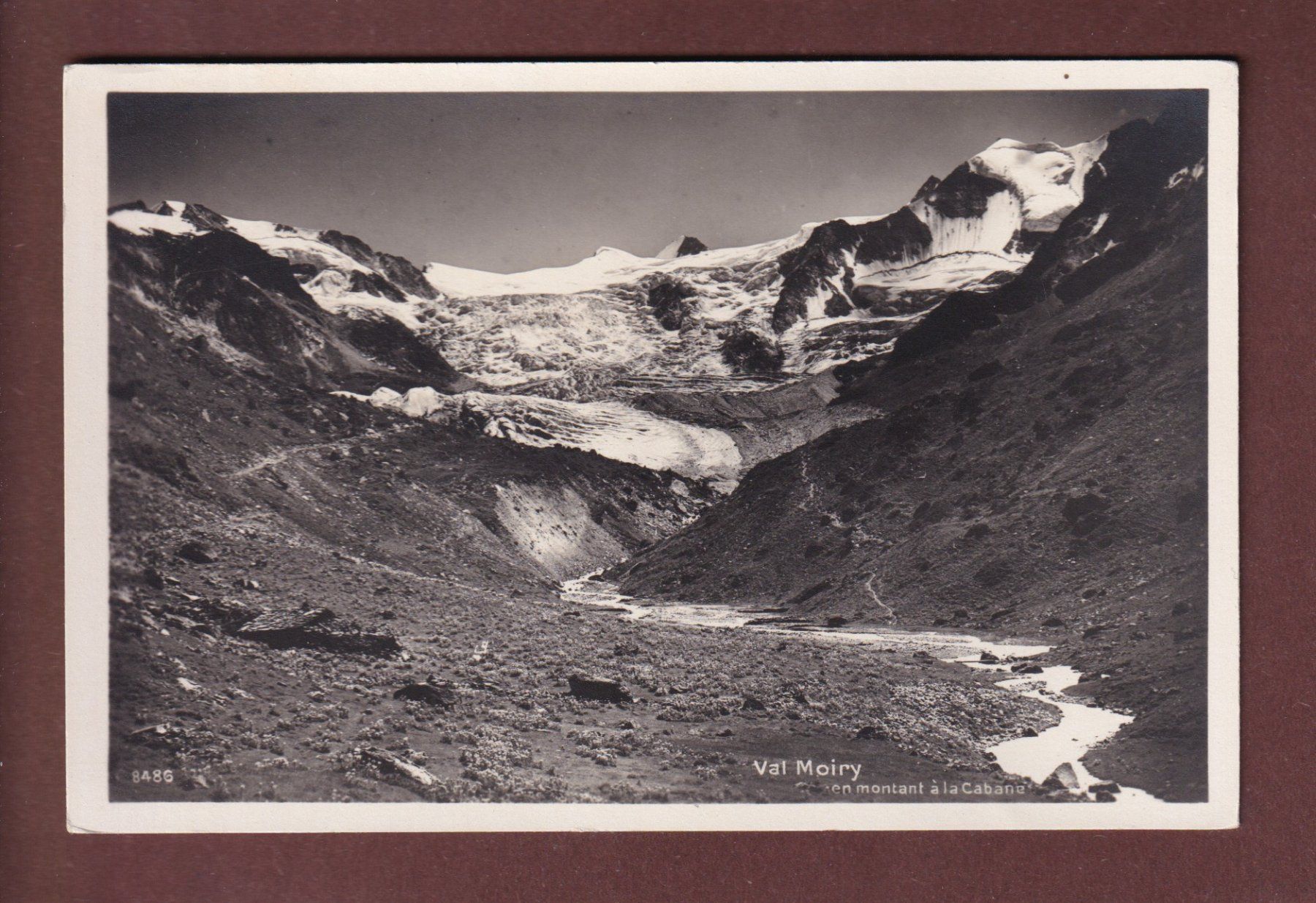 Cartoline postali: MOIRY - Glacier – Usato da Pully venduto da nicecards-shop