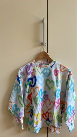 Molo Heart Print Sweater, Size 152