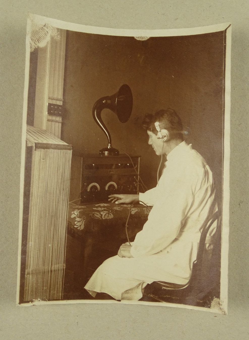 Poster & Bilder: RADIO, KOPFHÖRER, ORIGINAL-FOTO – Gebraucht aus Grüningen von Kartensammler 1
