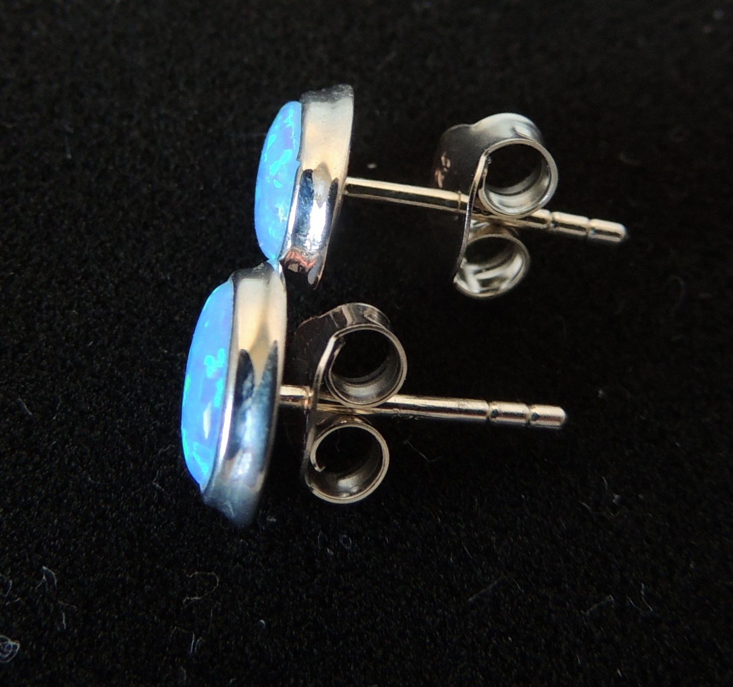 Orecchini pendenti & Orecchini a lobo: Silber 925 Ohrstecker mit Opalimitat – Nuovo e nell'imballaggio originale da Waldenburg venduto da schaller707 3