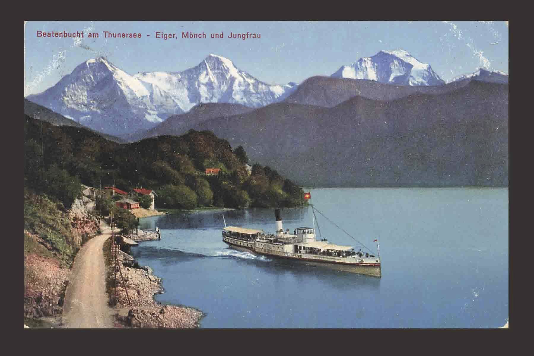 Ansichtskarten: AK Beatenbucht am Thunersee Schiff – Gebraucht aus Goldau von artelier1