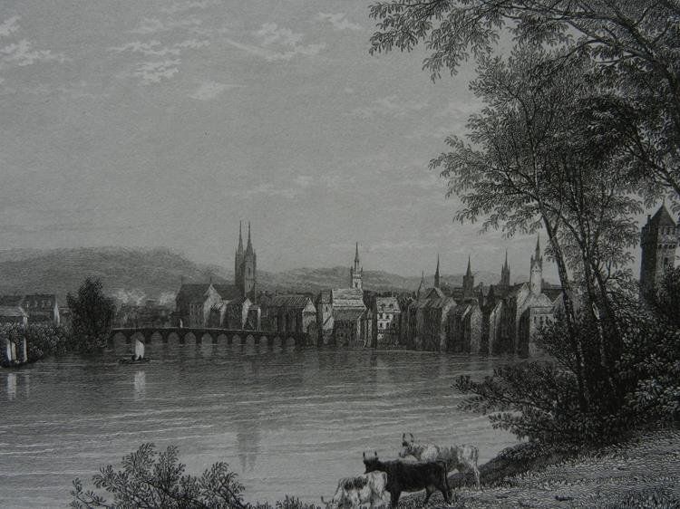 Gravures: Vue de Bâle Basel – D'occasion à Risch par Rischli15 1