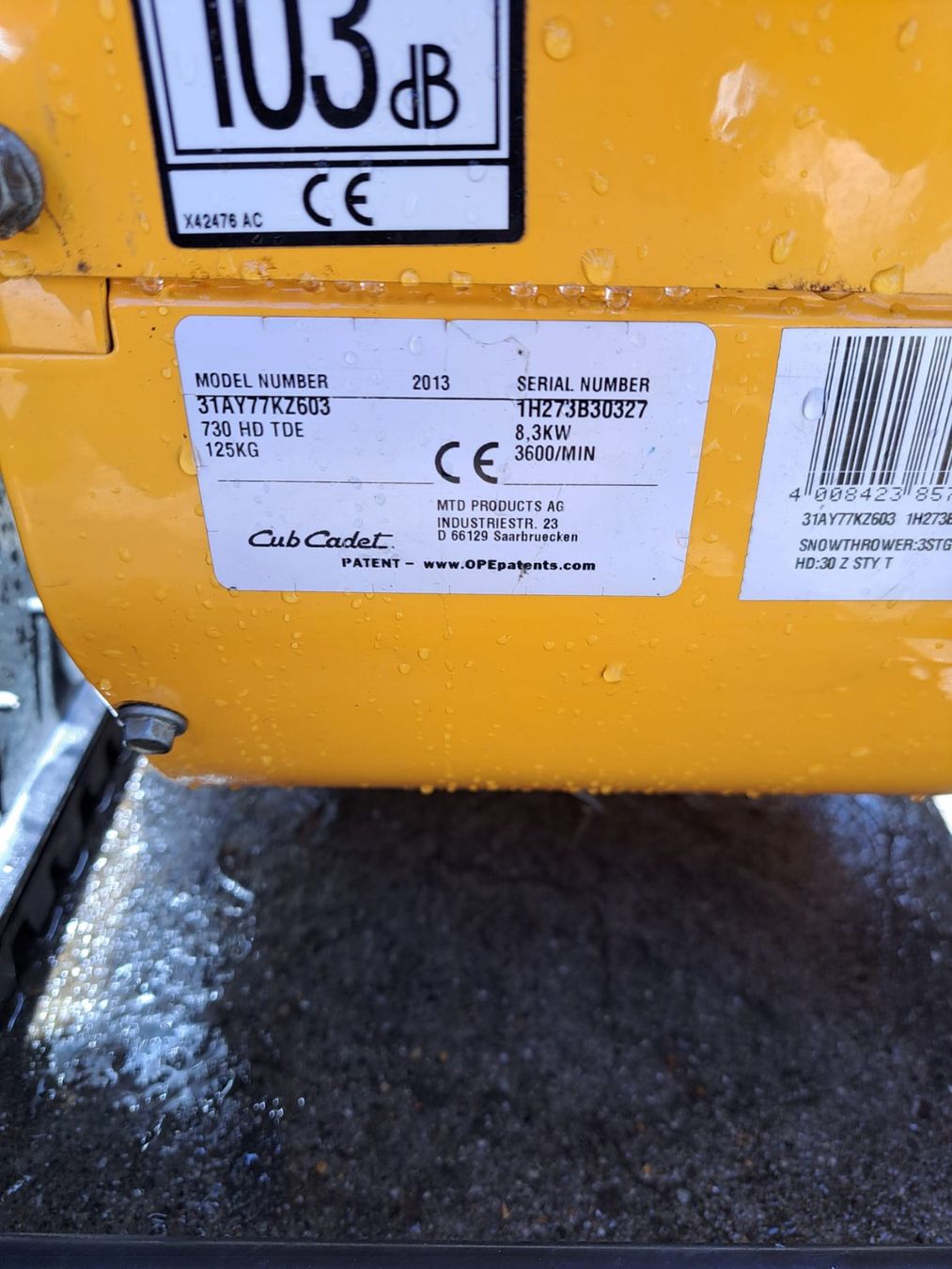 Tutte le macchine: Schneefräse Cub Cadet – Usato da Rheineck venduto da volvo029 4
