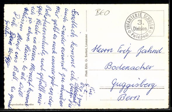 Cartoline postali: AK Gstaad, Post Hotel Rössli – Usato da Berlin venduto da bartko-reher 1