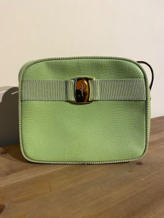 Salvatore Ferragamo Vintage Vara Tasche – Grün – Leder