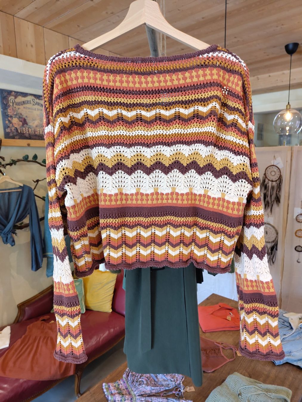Pulls & Sweat-shirts: Gestricktes hippie pullover 40 Baumwolle – D'occasion à Losone par ell_nora89 1