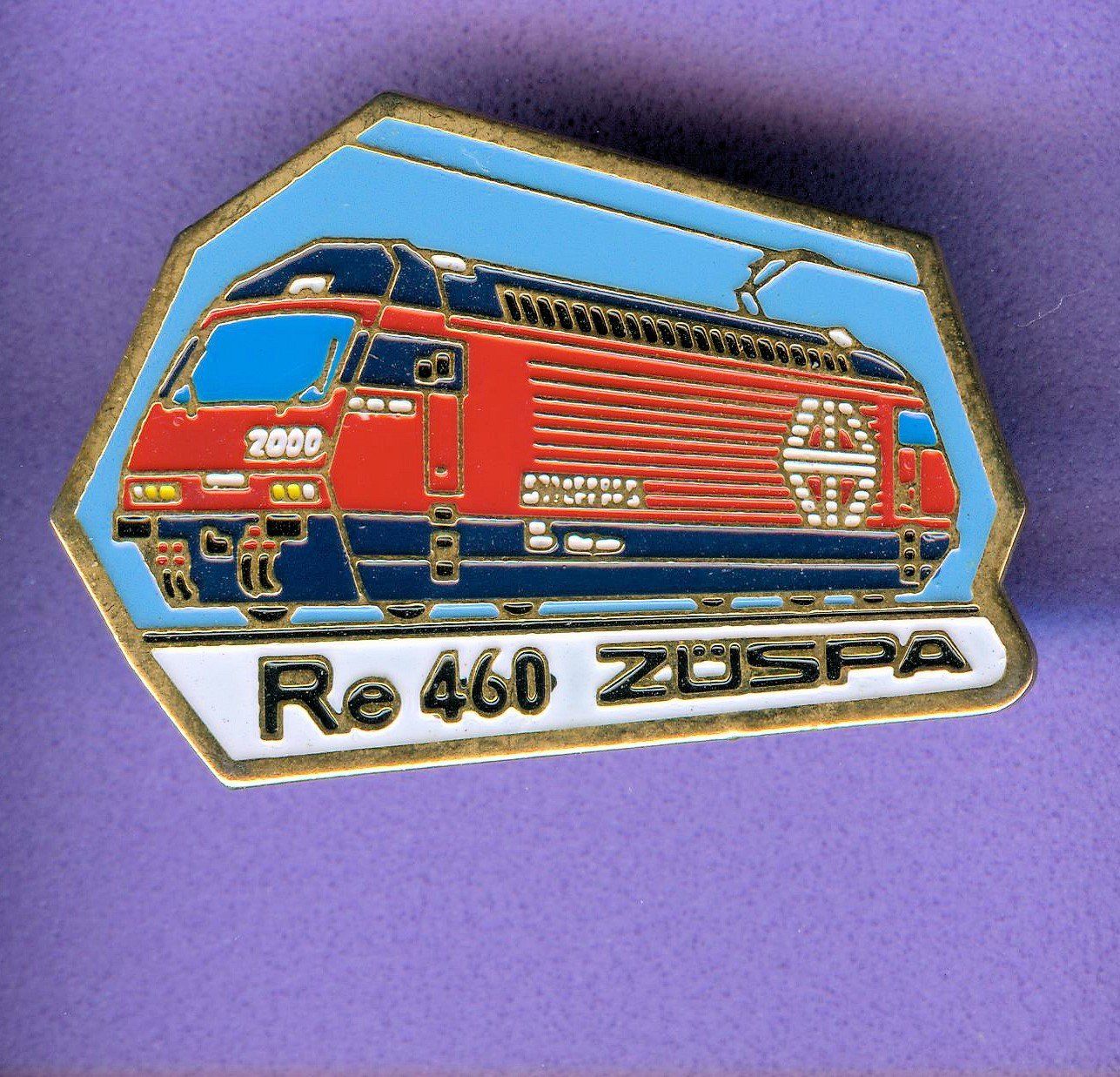 SBB/CFF/FFS Plaketten & Abzeichen: SBB  Re 460  ZÜSPA – Gebraucht aus Winterthur von Sammleroase