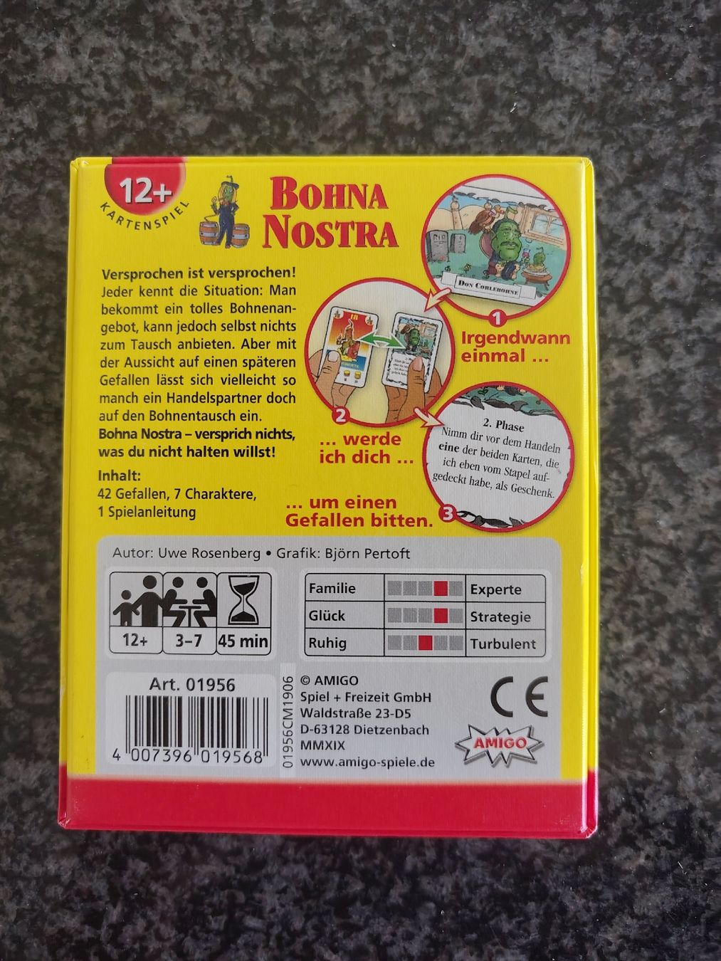 Amigo Spiele: Originalverpacktes Bohna Nostra (Bohnanza Erweiterung)  – Neu (gemäss Beschreibung) aus Meisterschwanden von Boni4 2