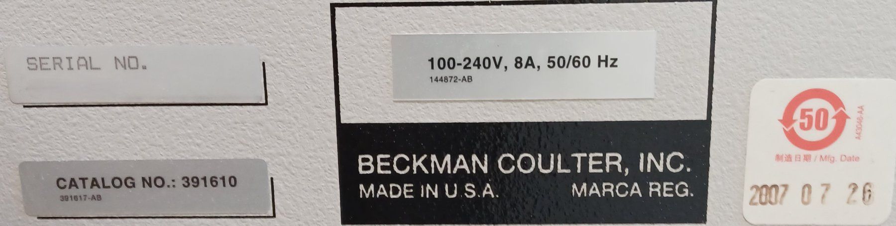 Laborzubehör: Beckman Coulter ProteomeLab PA 800 Protein analyzer – Defekt aus Niederdorf von LeptonAG_Labor 6
