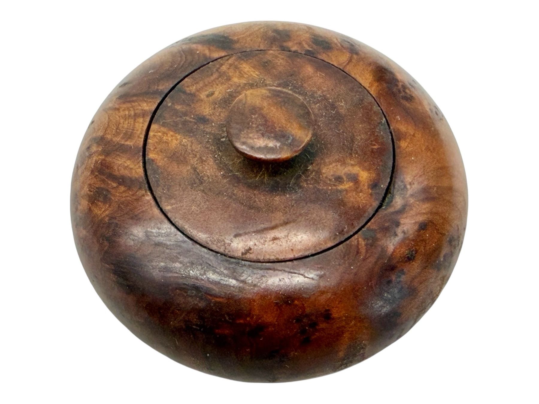 Barattoli: Boîte ancienne en loupe de thuya – Usato da Morges venduto da vintiques 5