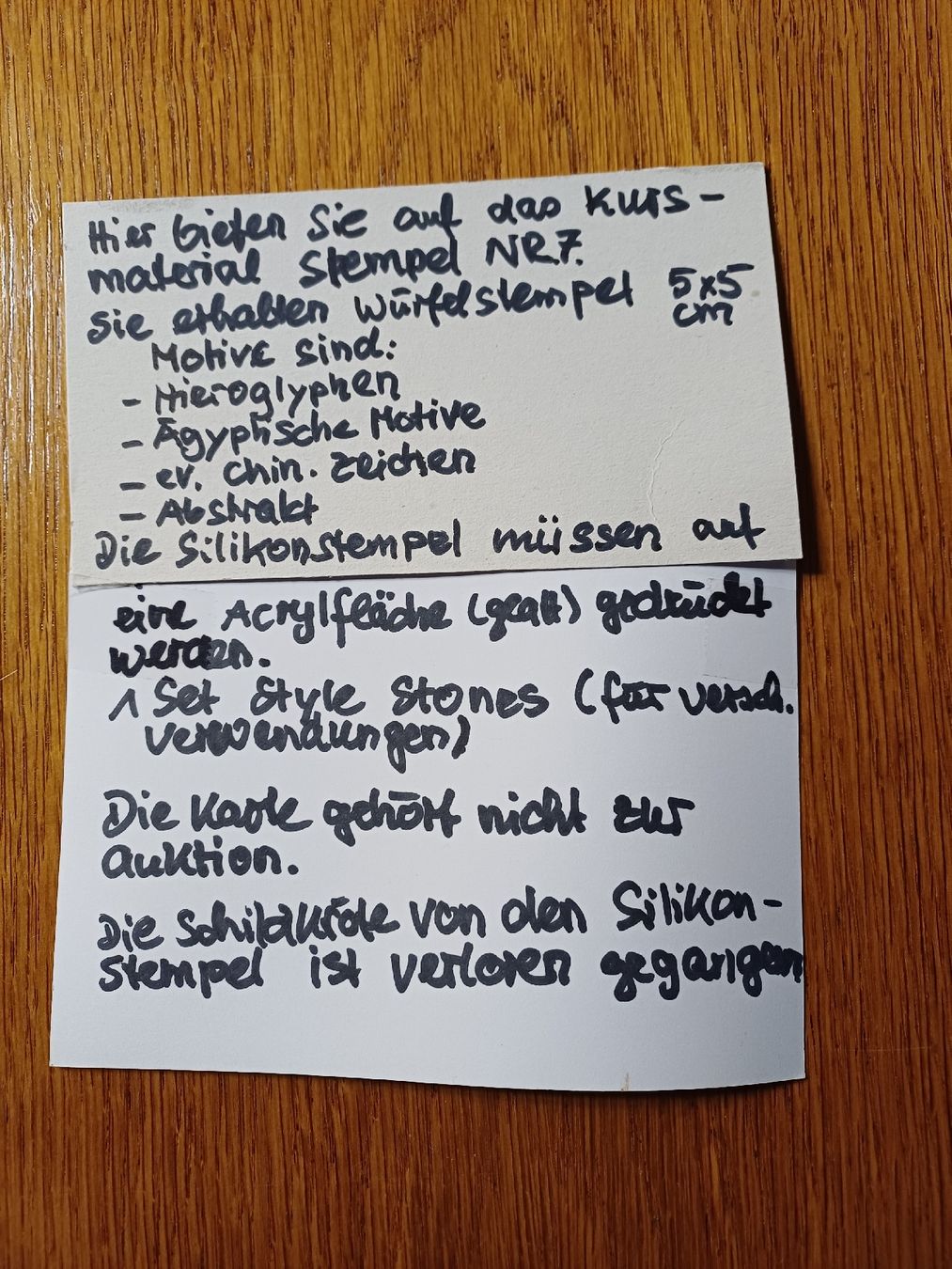 Kits de loisir créatif: Kursmaterial Stempel NR.7 – D'occasion à Gächliwil par lesidees 8