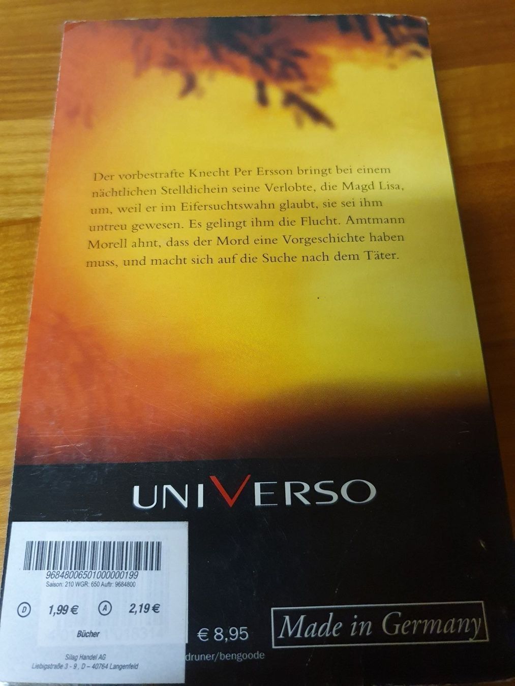 Libri: Brandwache - Bo R. Holmberg – Usato da Oberdorf BL venduto da BaldenEagle 1