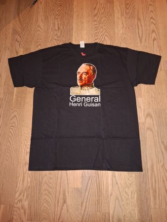 General Guisan T-Shirt, Schwarz, Grösse XL, Neuwertig