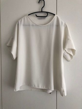 Stylische weisse Sommerbluse, Gerard Darel, 42